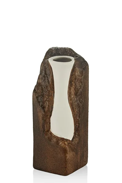 SETABIANCA Lucerne Set of 2 Vases Brown 9*9*25 - 9*9*33cm