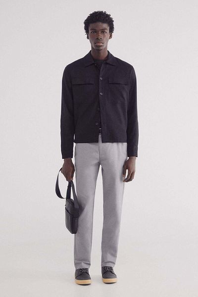 Springfield Comfort Fit Structured Chinos Trousers