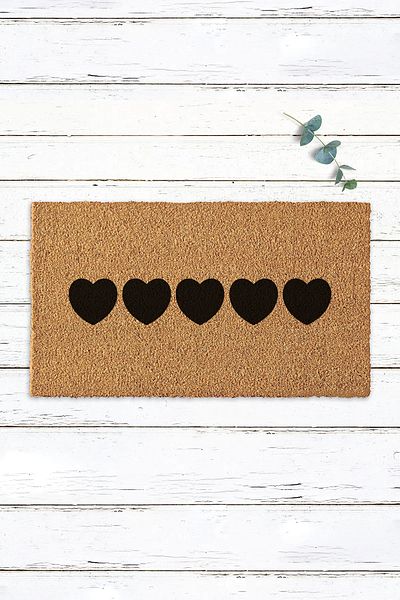 Paspas Yap Heart Door Front Mat Home Entrance Mat Koko Doormat Bristle Mat