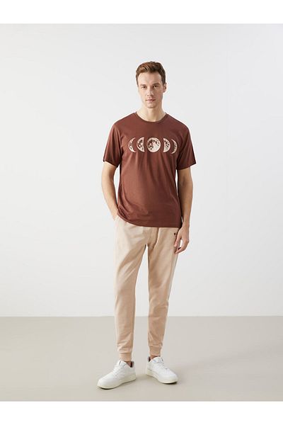 LC Waikiki Ανδρικό Tisort με στάμπα Crew Neck New Season - S5HP86Z8
