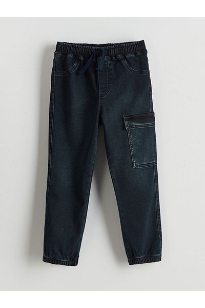 LC Waikiki Standard Fit Baby Boy's Jeans with Elastic Waist and Tie Detail