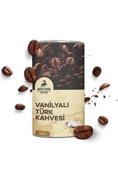 Addis Ababa Coffee Turkish Coffee - Vanilla and Flavored, 250 gr