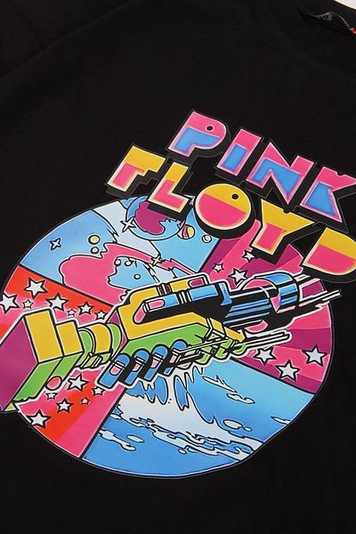 Sekizbiraltı P. Floyd Printed Black Oversize Unisex Tshirt