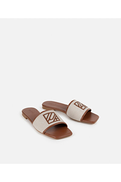 İpekyol Monogram Applique Slippers