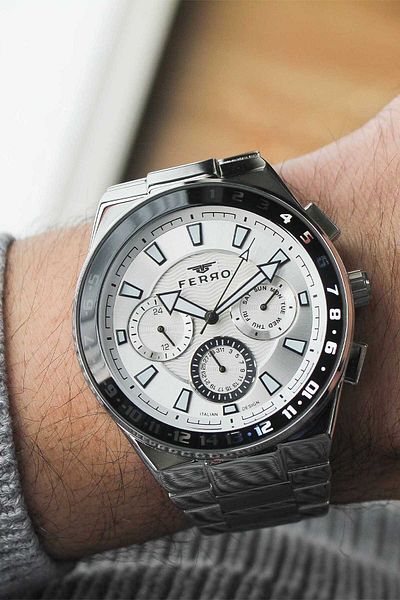 FERRO Fm11594A Men's Wrist Watch with Steel Cord