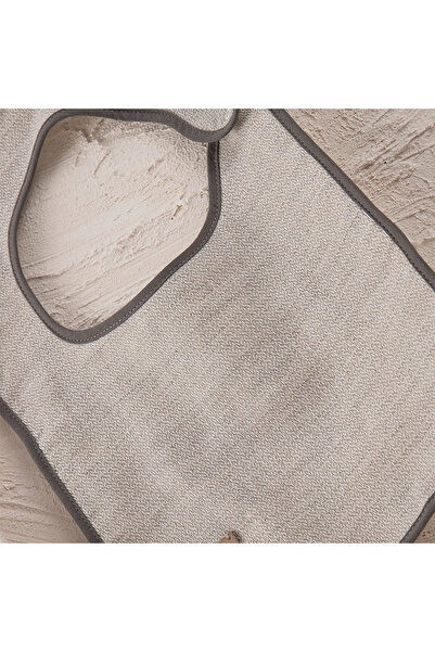 Ecocotton Hasna 4-Piece Baby Poncho Set 100% Organic Cotton Linen Melange Gray 2-5 Years