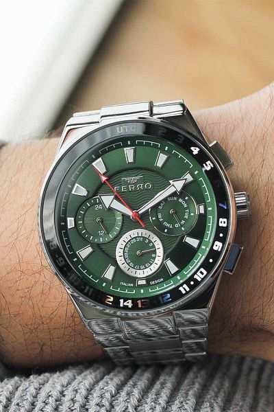 FERRO Fm11594A6 Men's Wrist Watch with Steel Cord