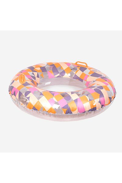 Decathlon Nabaiji Inflatable Swimming Ring - Large - 92 cm - Patterned/Transparent - Allpop