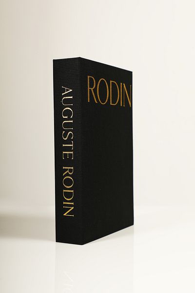 irayhomedecor Fabric Covered Black Gold Rodin Decorative Book Box