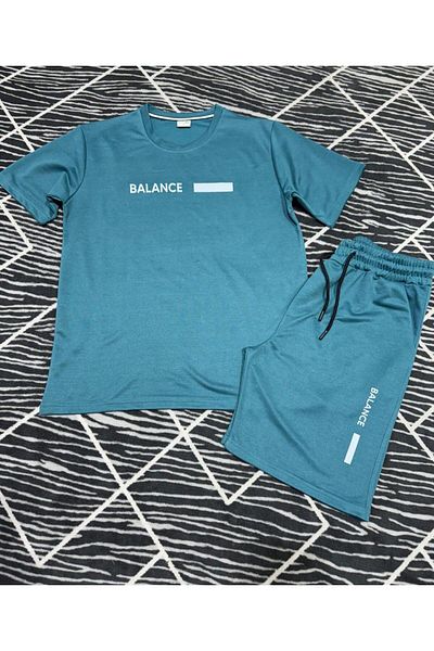 VERSCOVE Balance Printed Tshirt & Shorts Side Pocket Cord Adjustable Sweat Wicking Seasonal Suit