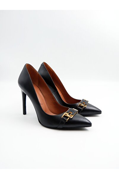 Tenau Ženska Prava koža Štikle Štikle