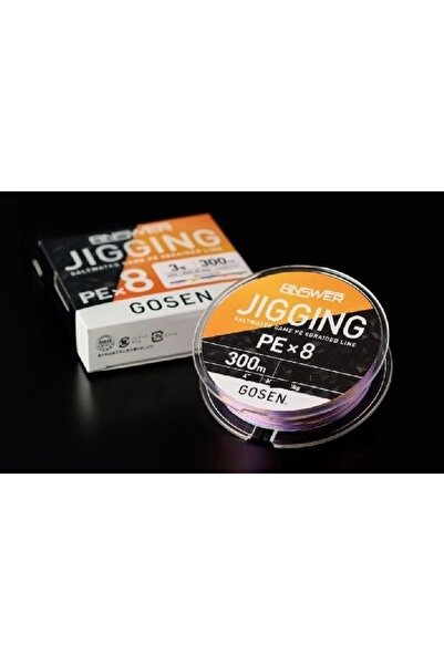 GOSEN Jigging Answer Pe 1.2 Jig Ve Tai Rubber İpi 300Mt Multicolor