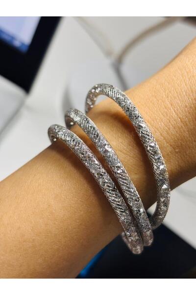 ZEYNVA سوار فضي اللون مغناطيسي فضي