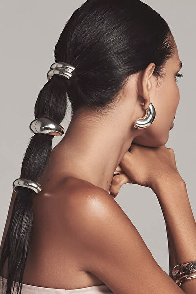 New Obsessions Silver Detailed Hair Clip Set 3 Pack