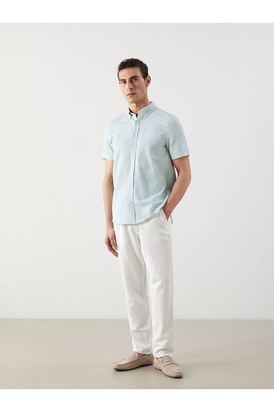 LC Waikiki New Season Regular Fit Short Sleeve Dobby Men's Shirt - S53829Z8