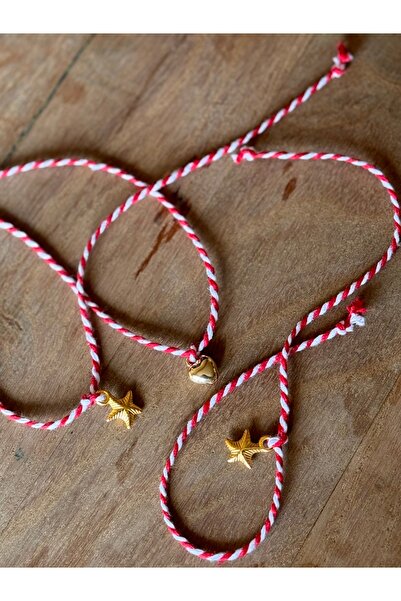 Ben Aleina 3lü Marteniçka Bileklik seti Kalp ve Deniz Yıldızı Figürlü Marteni...