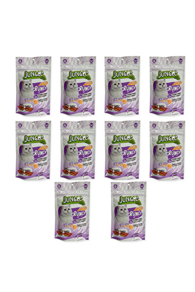Jungle Crunch Kedi Ödül Maması Güçlü Kemikler & Tüy Yumağı Kontrolü 10 Adet (1x60gr)