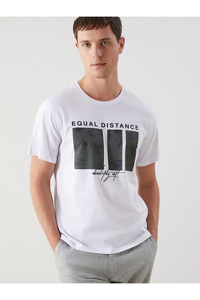 LC Waikiki Tricou pentru bărbați cu mânecă scurtă cu gât crew de sezon nou - S5HT61Z8