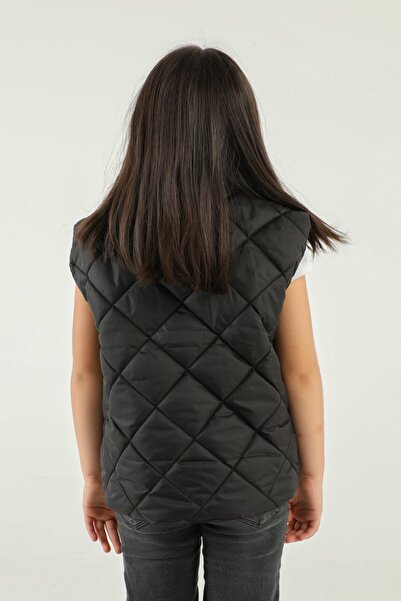 Black One Жилет з високим коміром і візерунком «баклава»