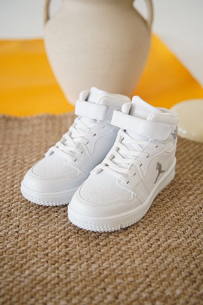 Daxtors Pantofi sport unisex pentru copii Haykat Velcro Basketball Long