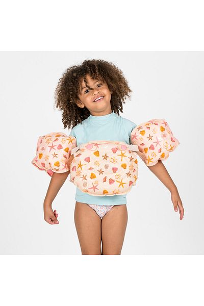 Decathlon Beige Seashell - Patterned Nabaijichildren's Armband Belt 15/30 kg Tiswim