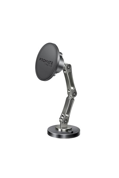 Promate Magnetic Wireless Car Mount, Universal Magnetic Stick-on Dashboard/winshield Mount Holder Wi