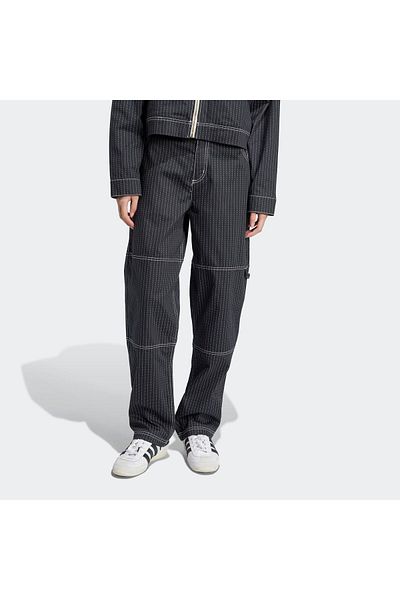 adidas Pantaloni de damă cu imprimeu allover, blugi (JJ3140)