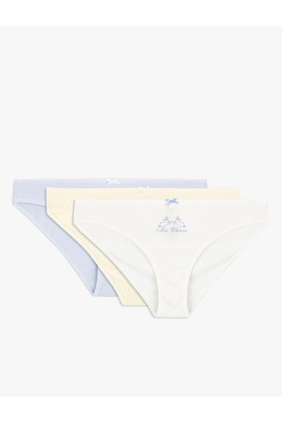 Koton Set de 3 chiloți multicolori din bumbac