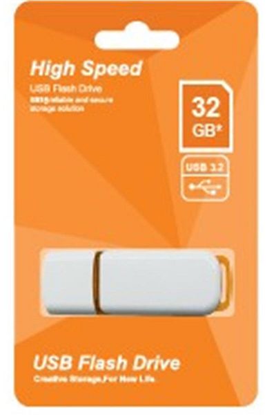 OEM Elba 64Gb Plastic White-Orange 3.2 USB Flash Memory