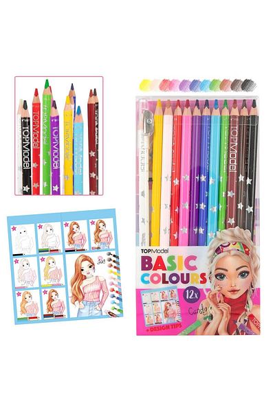 Top Model Set of 12 TopModel colored pencils