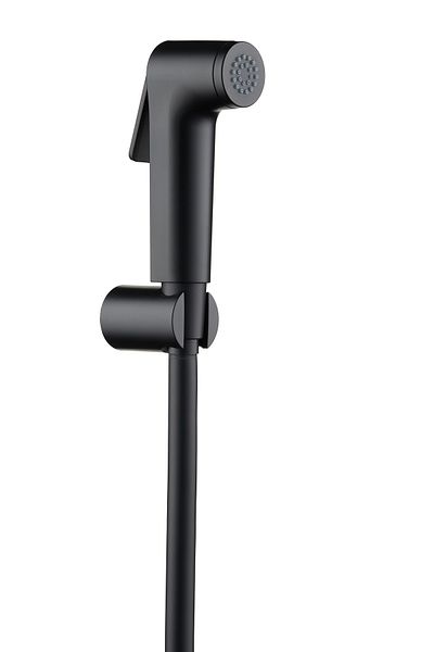 HESANIT Logic Shattaf Sprayer With Pipe And Wall Bracket Black