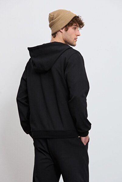 BABOKAH Fermuarlı Kapüşonlu Teknik Sweatshirt