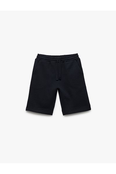 Koton I Basic Shorts with Tie-Up Waist and Pocket Detail