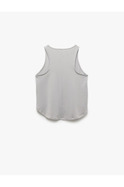 Koton Printed Sleeveless Crew Neck Athlete's Tank Top