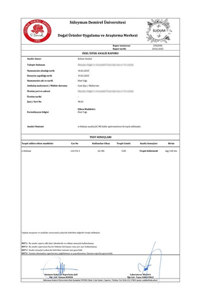 Dengeli Market Hint Yağı 100 Ml. (HEXANSIZ) Soğuk Sıkım, % 100 Saf