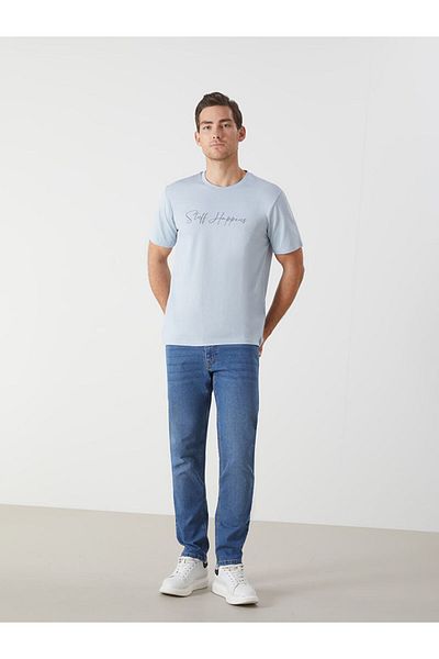 LC Waikiki Tricou pentru bărbați cu imprimeu cu gâtul turnat de sezon nou - S5HP73Z8