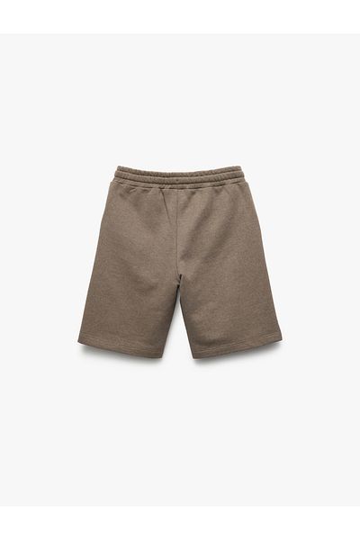 Koton Basic Shorts with Belted Waist and Pocket Detail