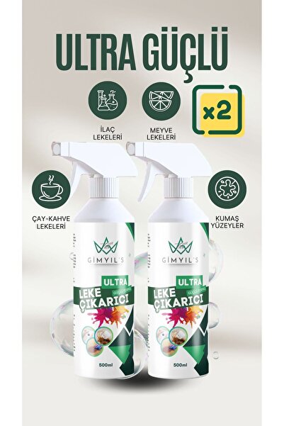 GİMYILS 2 Adet Çok Amaçlı Ultra Güçlü Leke Çıkarıcı 500 ml