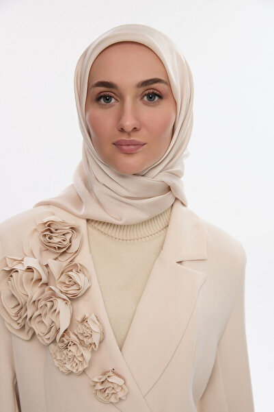 cs camellia scarf Eșarfă Idol Saten Janjan - Stone