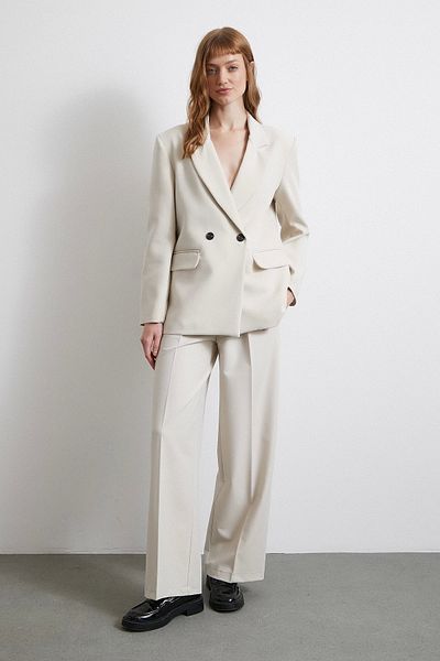 Never more Classic Polyviscon Jacket - Bone
