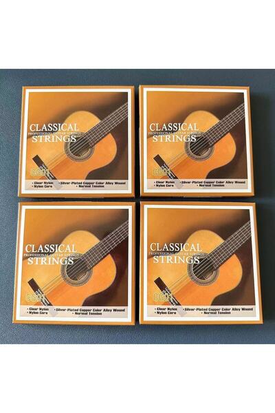 Choice7 4Pcs Classical Guitar Strings - Nylon Core Basses - Silver-Plated Copper Alloy Wound - Normal Tensio