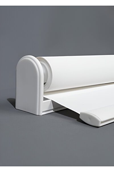 Home İthal Mat Beyaz Stor Perde . Güneşlik Perde Etek Düz. Alüminyum Kasa.met...