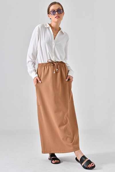 Saade Φούστα Kamel με ελαστική μέση και λεπτομέρεια τσέπης