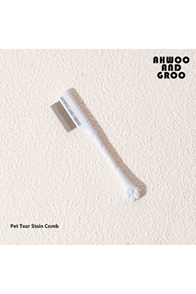 Choice3 White Comb Pet Facial Cleaning Comb Set Removes Tear Stains Eye-poop Cat Paw Comb Dog Hair Repair Sc