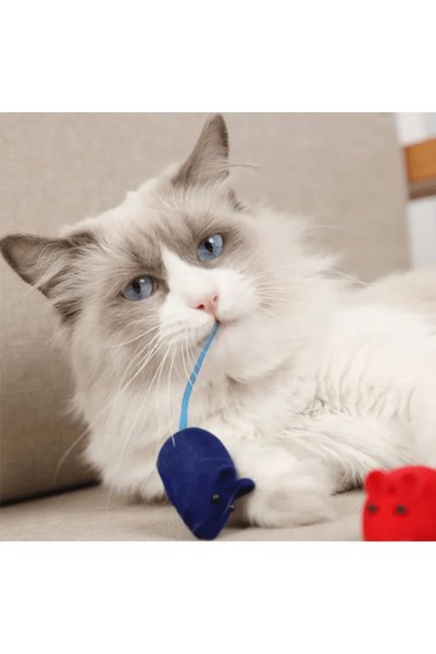 Pribor 4-Piece Pet Sound Cat Playing Mouse Toy