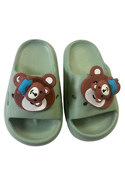 Baby DS Πράσινες παντόφλες Teddy