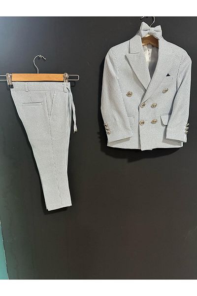 Zelhankids Boy's Striped Suit (3 Pieces)