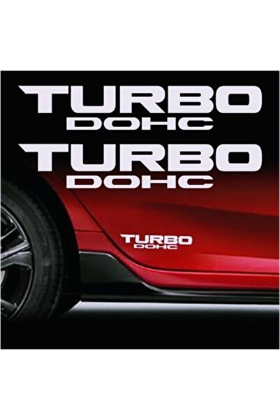 Redline Grafik لصق ملصق سيارة توربو Dohc 2 قطعة