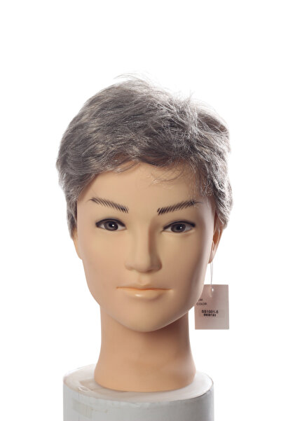 AYTUĞ PERUK Sentetik Erkek Peruk - SS1001-5 - Kırçıllı Gri Beyaz