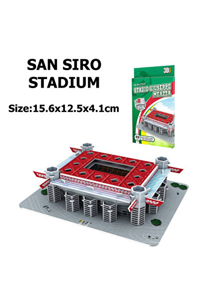Choice6 20608s ملعب كرة قدم مصغر ثلاثي الأبعاد DIY أحجية ملاعب عالمية مشهورة ...